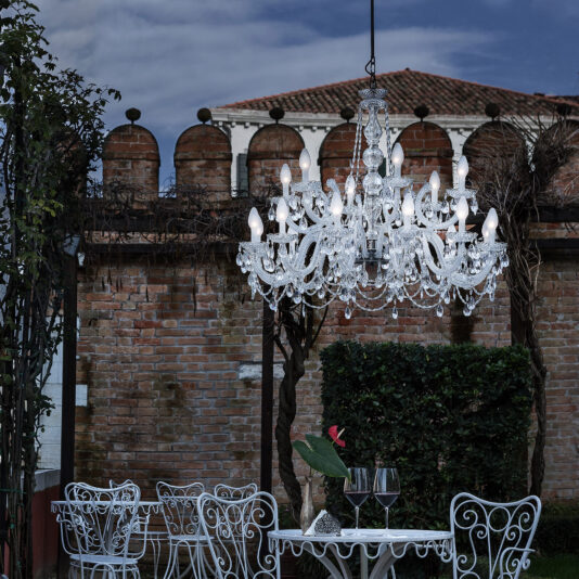 Outdoor Crystal Glass Chandelier