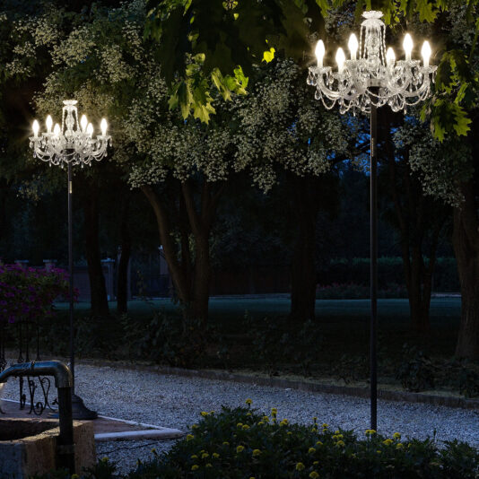 Outdoor Chandelier Floor Lamp