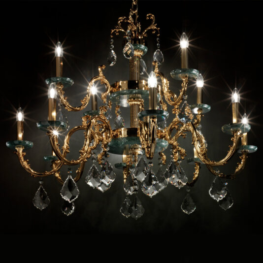 Luxury Italian Marble Gold Chandelier