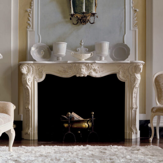 Elaborate Italian Fireplace Surround