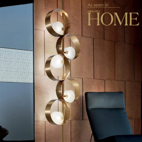 Contemporary Italian Floor To Ceiling Light Fixture