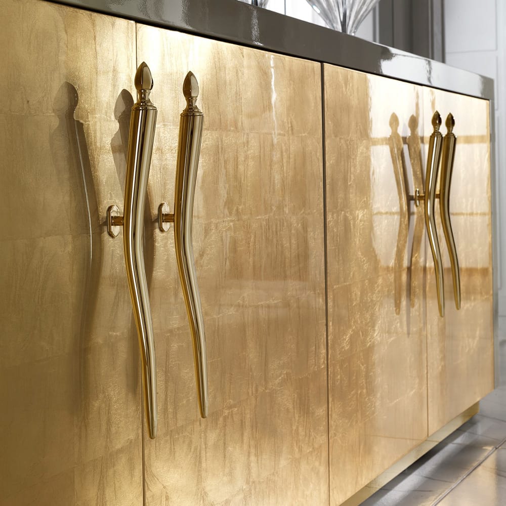 Large sideboard gold leaf and lacquer finish