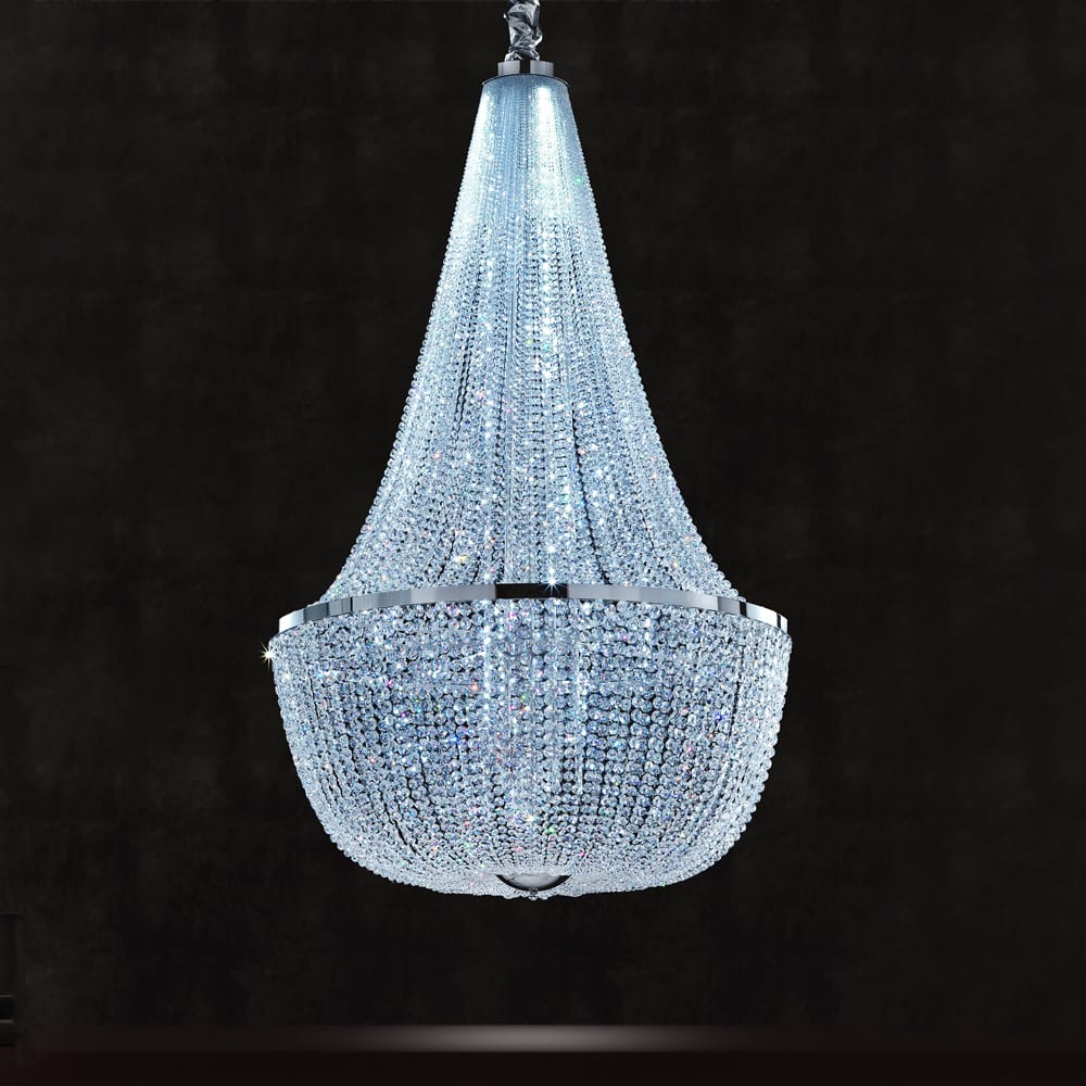 swarovski crystal empire basket chandelier