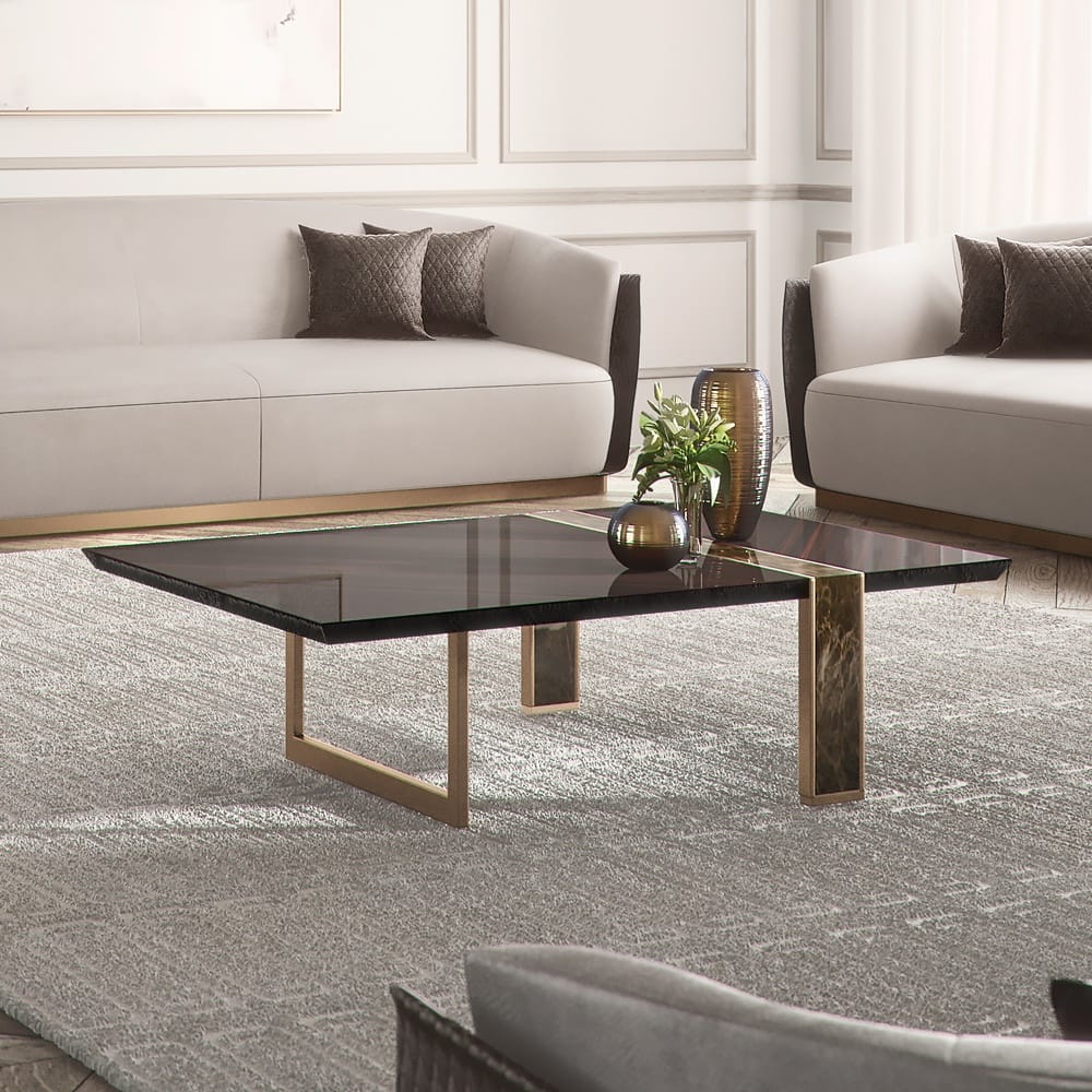 Exclusive Italian Luxury Veneered Coffee Table