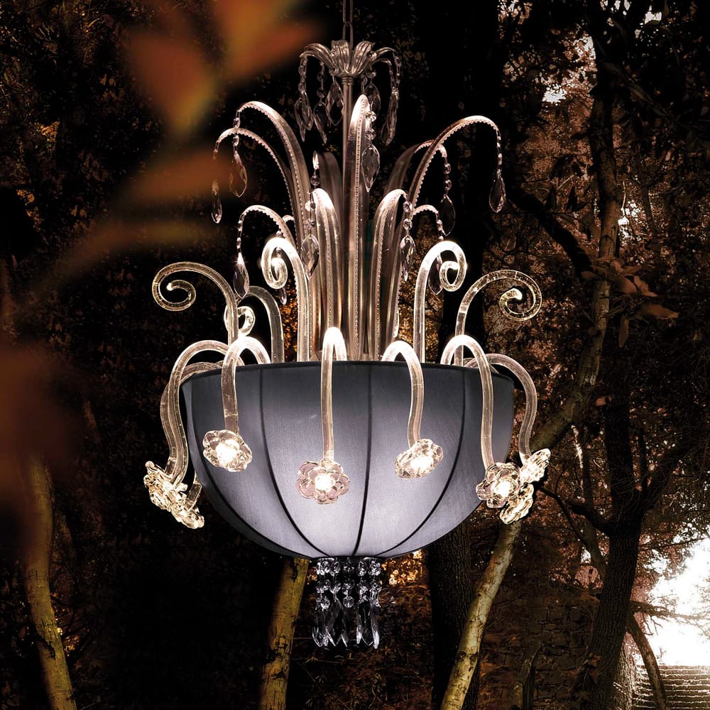 venetian glass swarovski crystal chandelier