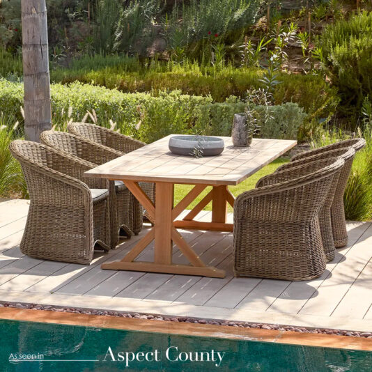 Designer Wicker Contemporary Outdoor Garden Dining Chair