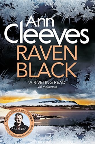 Raven Black by Ann Cleeves, front cover, holiday reading