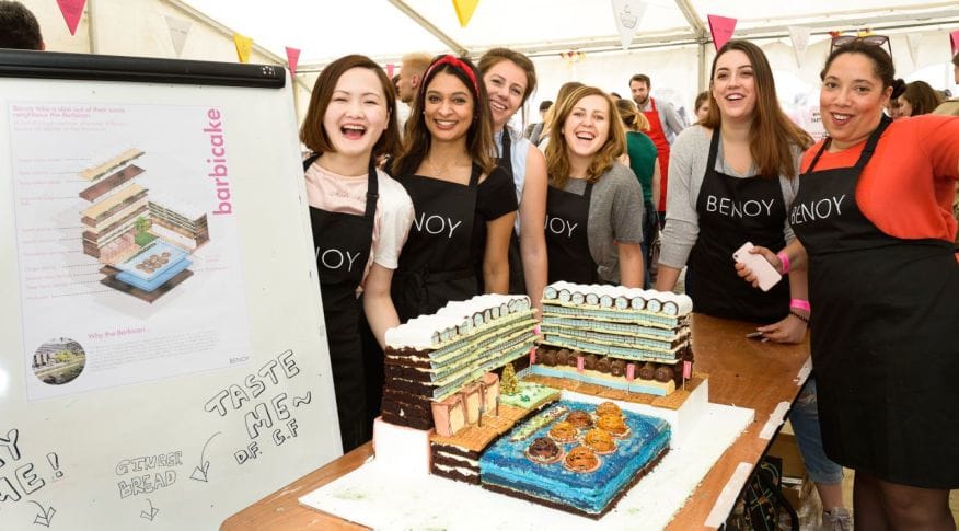 Benoy Barbicake winners of the Great Architectural Bake Off London Festival of Architecture Round Up