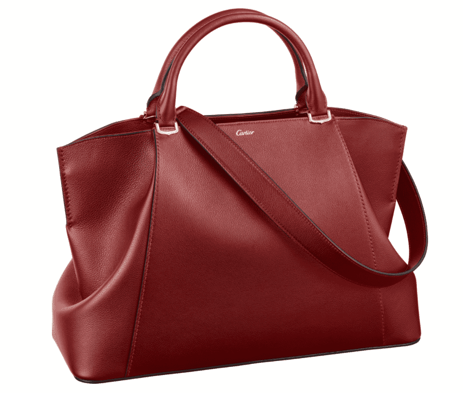 C de Cartier medium red leather tote mother's day