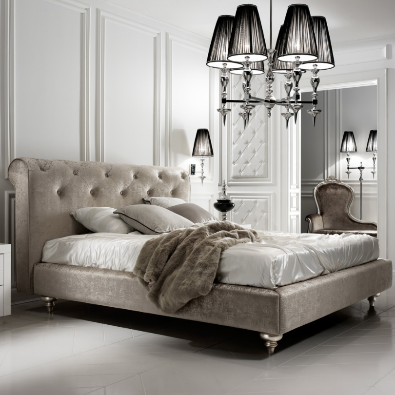 Designer Velvet Italian Guest Bed by Juliettes Interiors