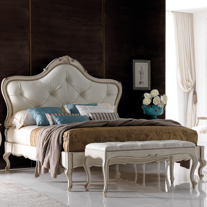 Be the Perfect Guest Embellished Italian Leather Guest Bed by Juliettes Interiors