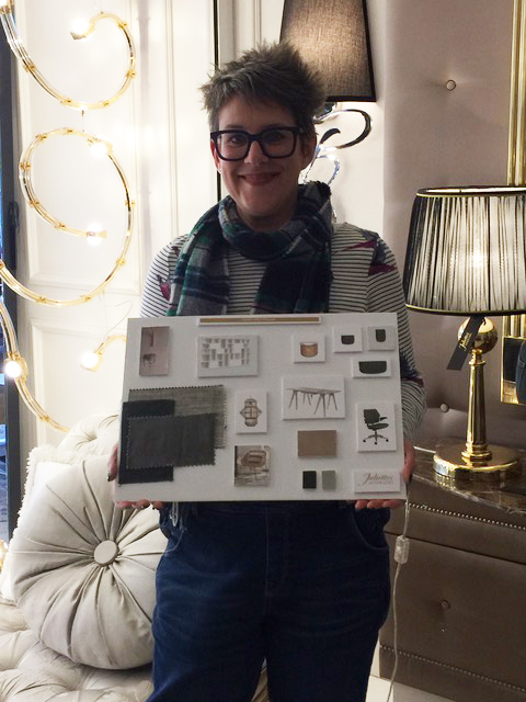 Interior Design Course, Stacey Sheppard with her garden room and office mood board