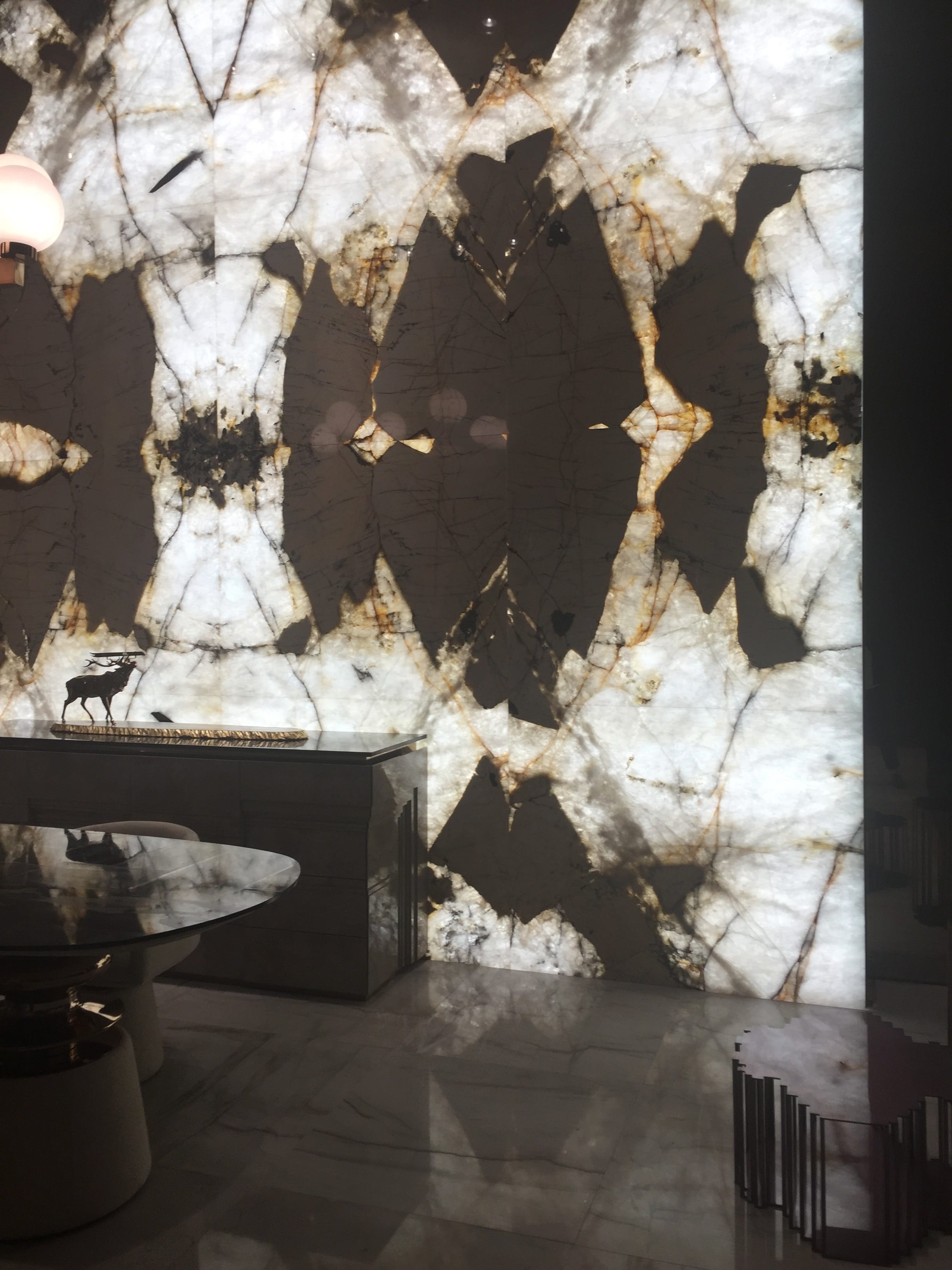 milan update black white highly patterned marble wall