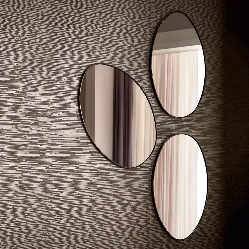 Chelsea Collection, set of 3 pebble shaped mirrors