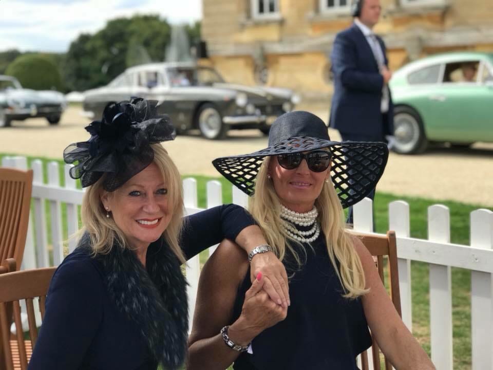 Salon Prive 2018, Juliette and Fiona, DKNY hat