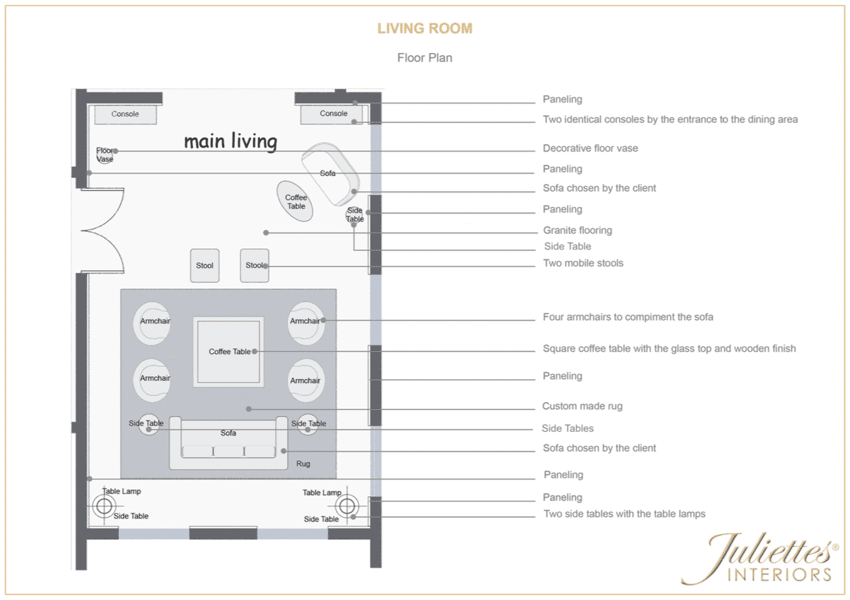 living room floor plan meet the designers Miki