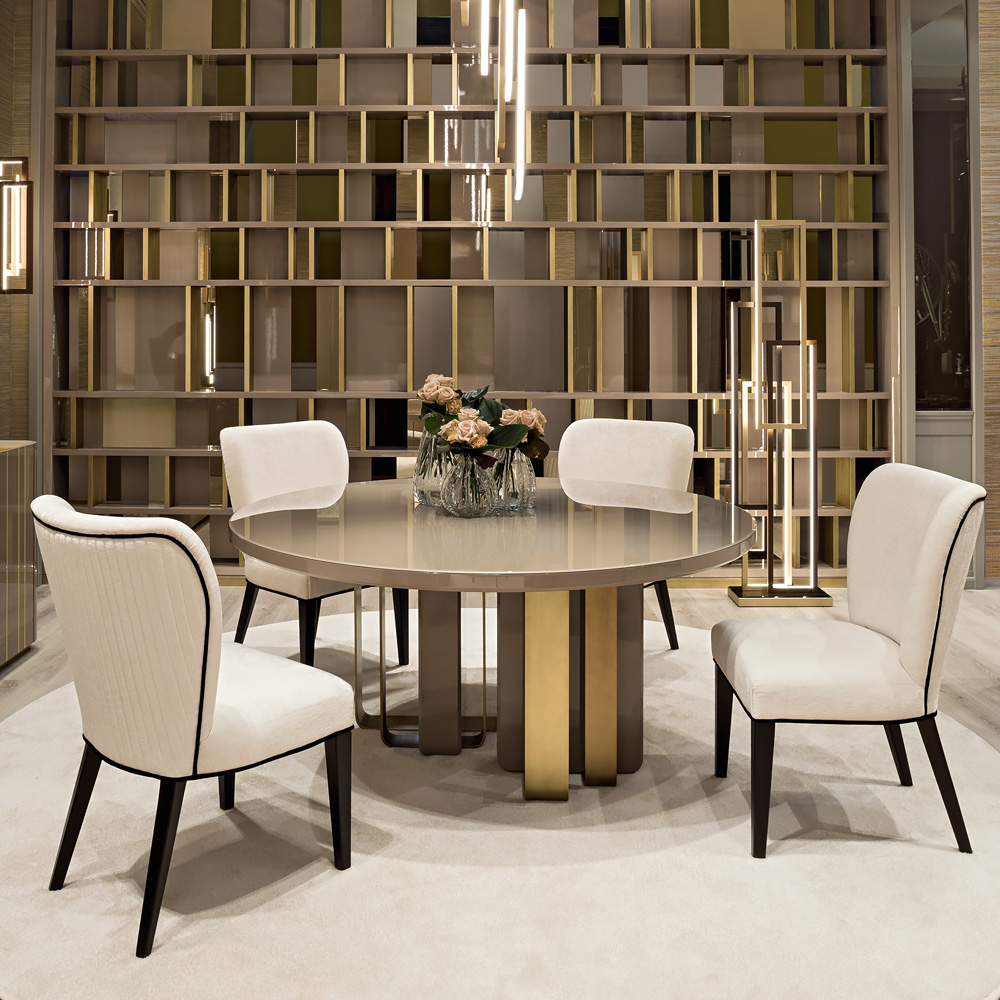 Luxury Italian Designer Dining Table And Chairs Set