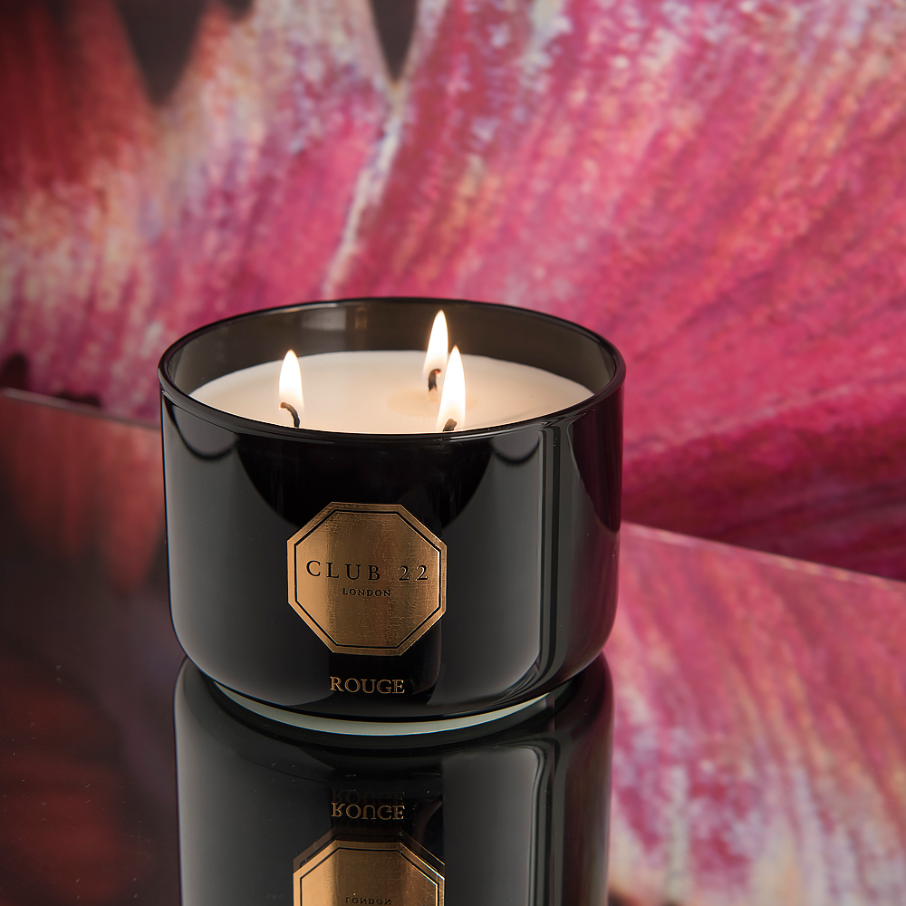 Luxury Rose Gold And Black Scented 3 Wick Votive Candle, Gifts for someone who has everything