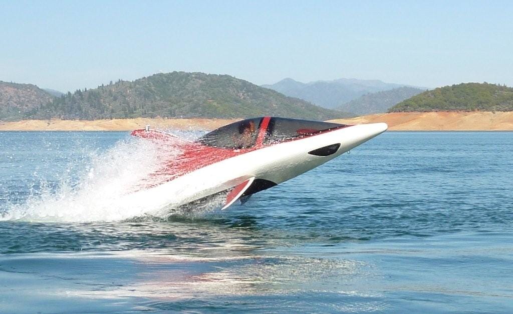 Yacht toys, a seabreacher jumping out of the water