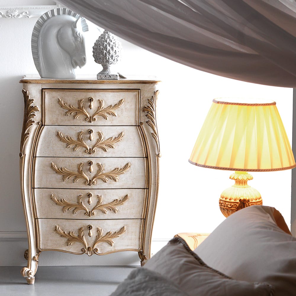 Stylish-Storage-Classic-Italian-Ornate-Narrow-Chest-of-Drawers-4