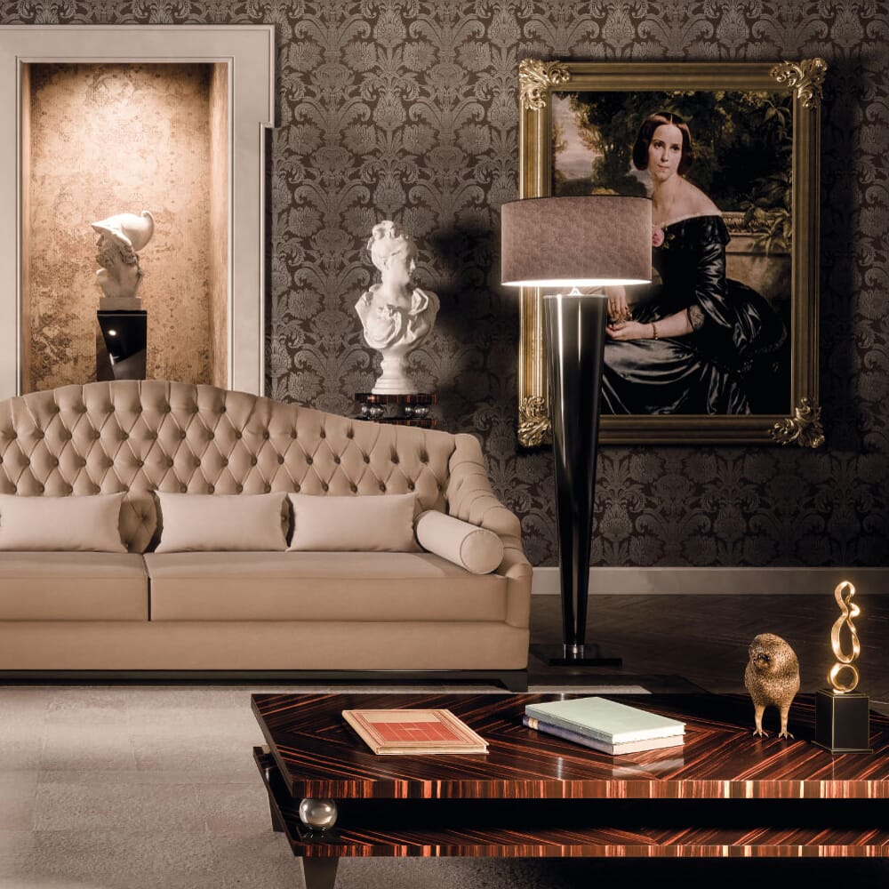 luxury lighting design, floor lamp and hidden alcove lighting