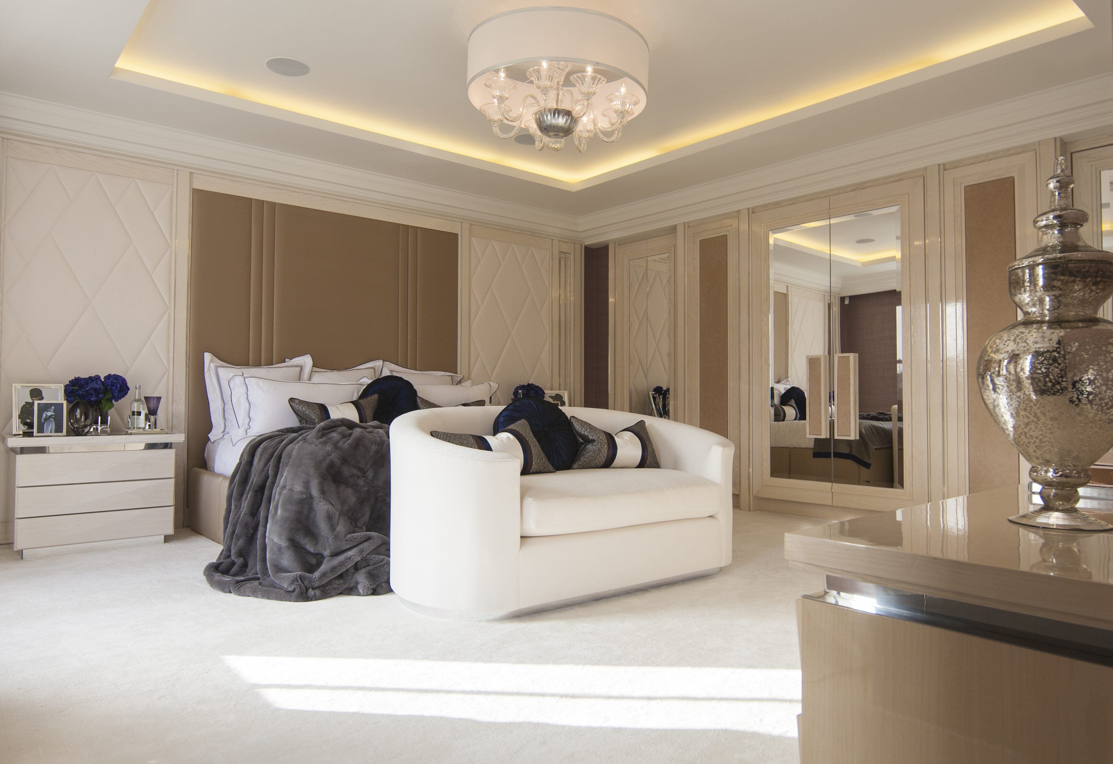 bespoke bedroom design luxury furniture by Juliettes Interiors