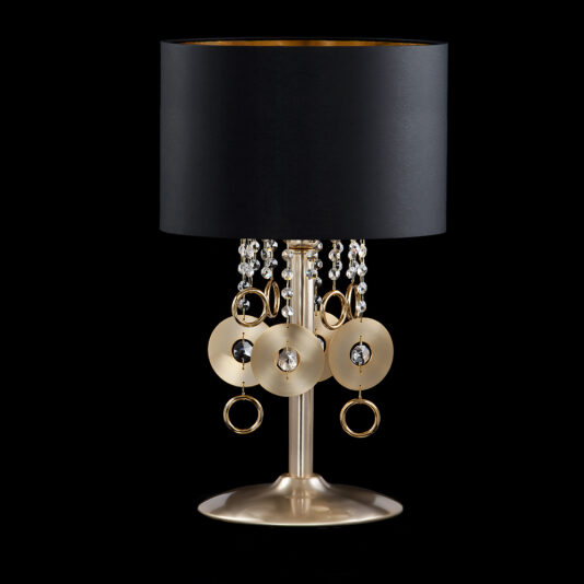 Luxury Crystal Black Table Lamp