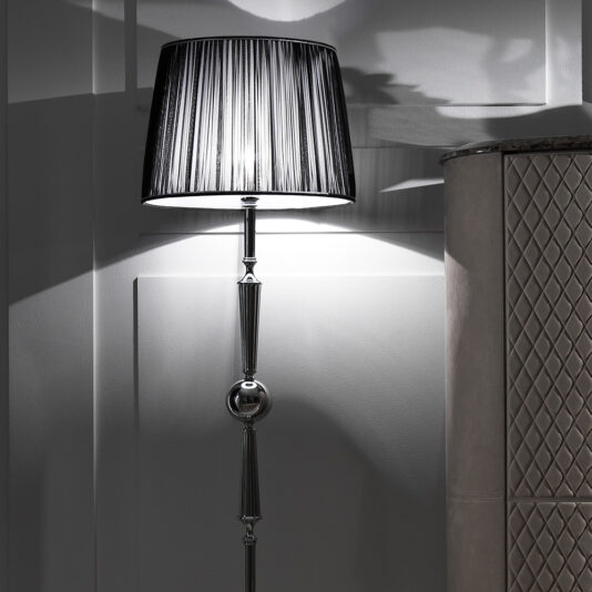Chrome Contemporary Designer Italian Floor Lamp