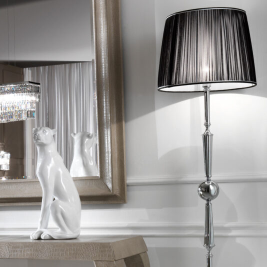 Chrome Contemporary Designer Italian Floor Lamp