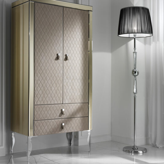 Chrome Contemporary Designer Italian Floor Lamp
