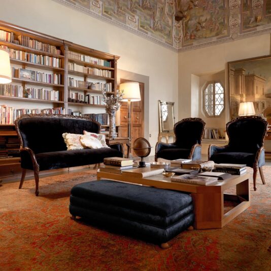 Classic Italian Designer Walnut Day Sofa