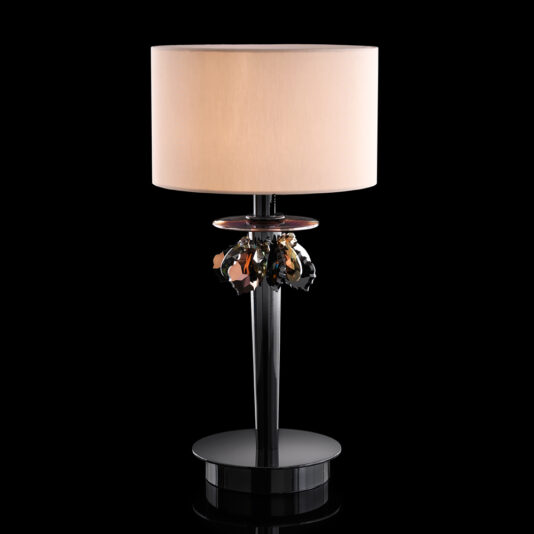 Contemporary Bronze Crystal Table Lamp