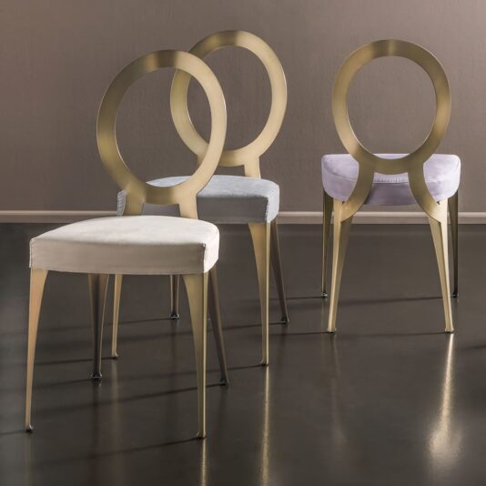 Contemporary Italian Designer Brass Chair