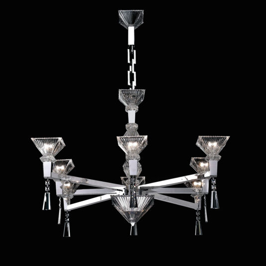 Contemporary Italian Designer Crystal Chandelier