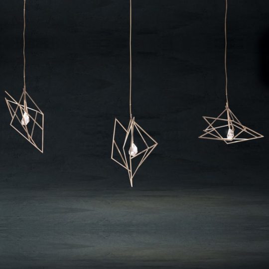 Contemporary Crystal Geometric Single Pendant Chandelier