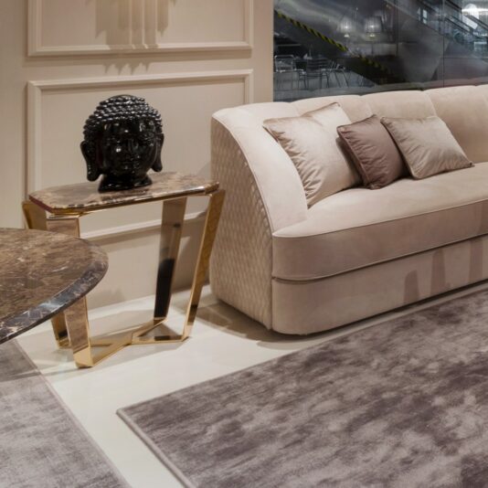 Designer 24 Carat Gold Contemporary Marble Side Table