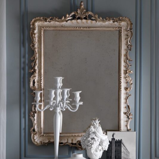 Elegant Baroque Reproduction Italian Designer Wall Mirror