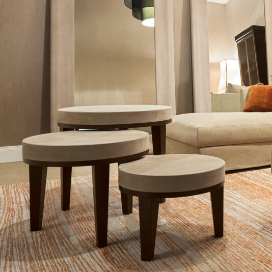 Italian Designer Trio Nest Of Side Tables