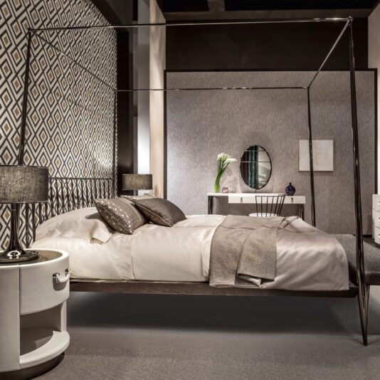 Italian Designer Contemporary Four Poster Bed Italian Designer Contemporary Four Poster Bed