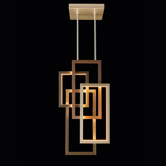 Italian Designer Geometric Modern Vertical Chandelier