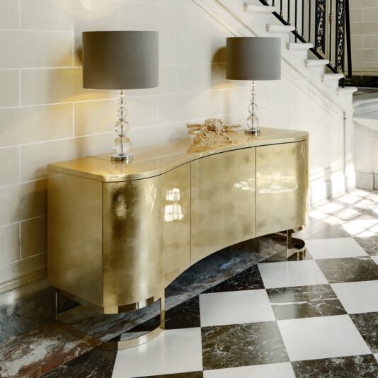 Italian High End Gold Leaf Buffet Sideboard