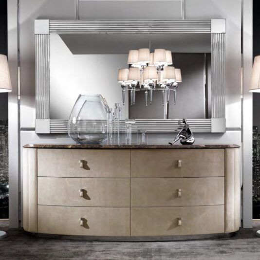 Large Italian Exclusive Designer Stainless Steel Mirror Large Italian Exclusive Designer Stainless Steel Mirror