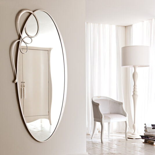 Large Italian Oval Wall Mirror