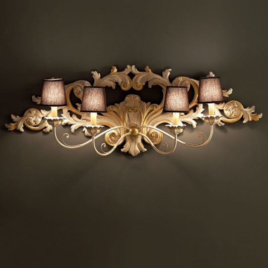 Large Ornate Italian Classic Designer Wall Light