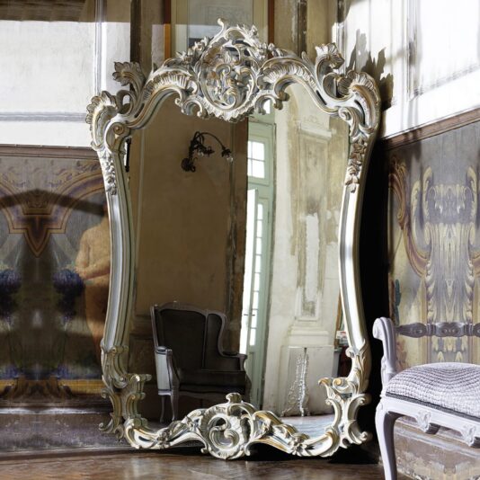 Large Ornate Italian Rococo Dressing Mirror