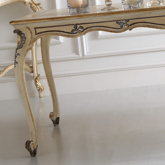 Louis XV Reproduction Rectangular Classic Italian Dining Table Louis XV Reproduction Rectangular Classic Italian Dining Table