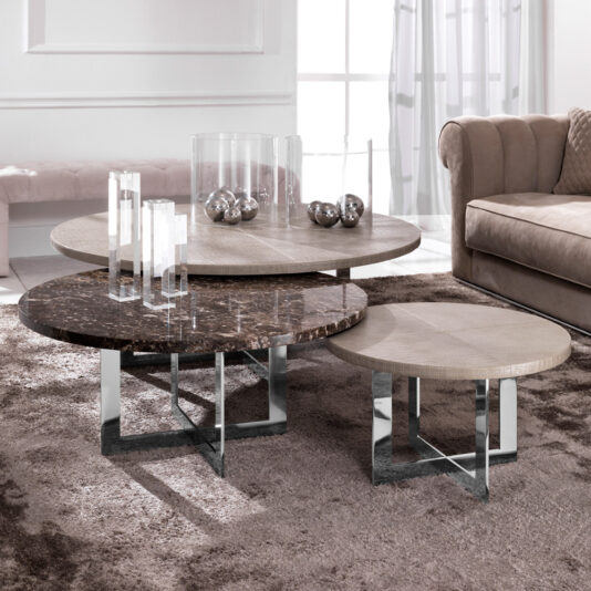 Luxury Nest of Round Coffee Tables