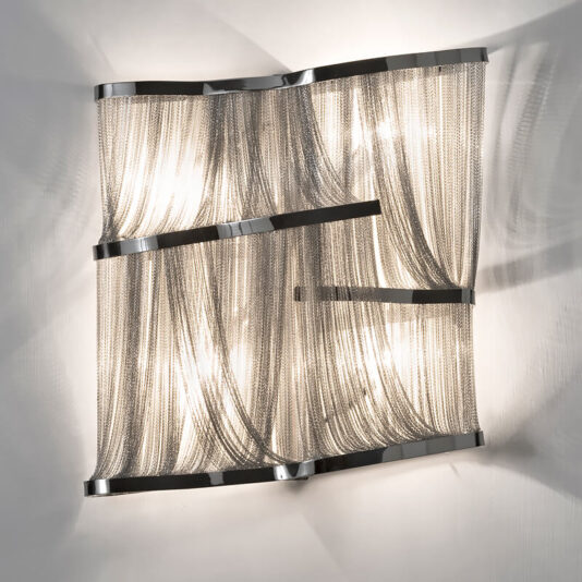 Luxury Silver Chain Wall Light