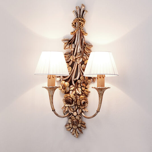 Designer Rococo Bouquet Wall Light