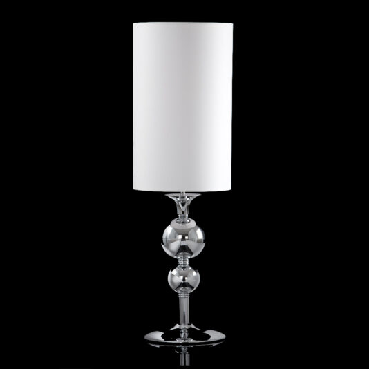 Modern Italian Polished Chrome Table Lamp